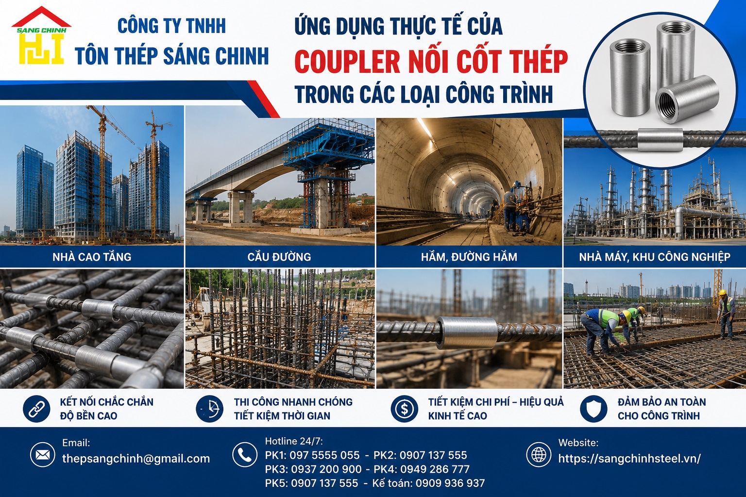 Coupler Nối Cốt Thép