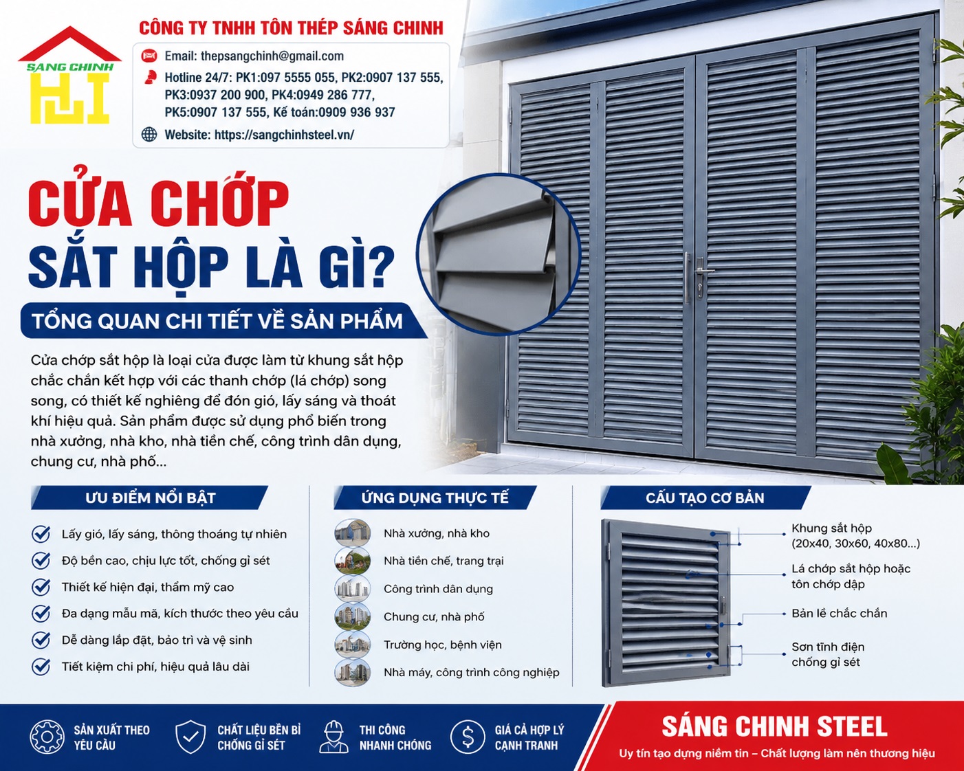 Cửa Chớp Sắt Hộp