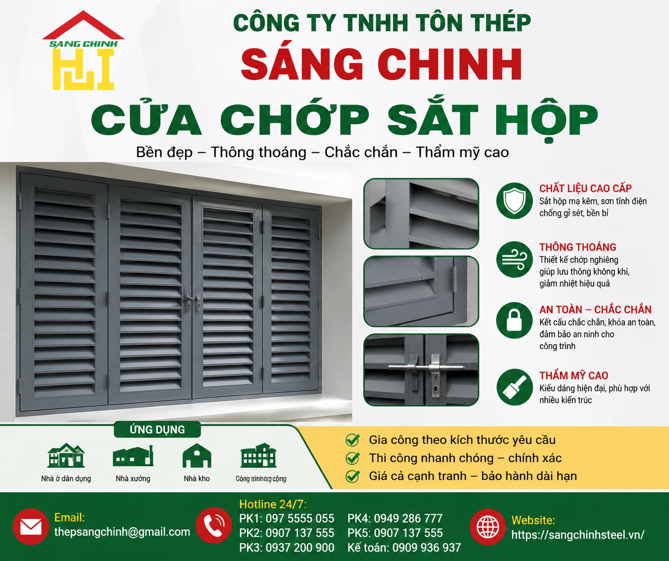 Cửa Chớp Sắt Hộp