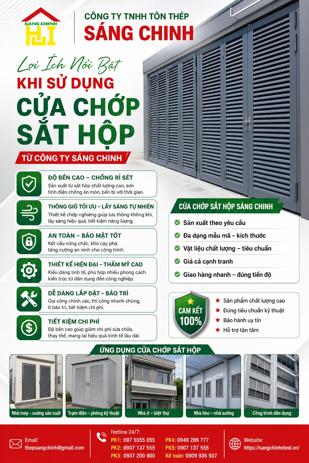 Cửa Chớp Sắt Hộp