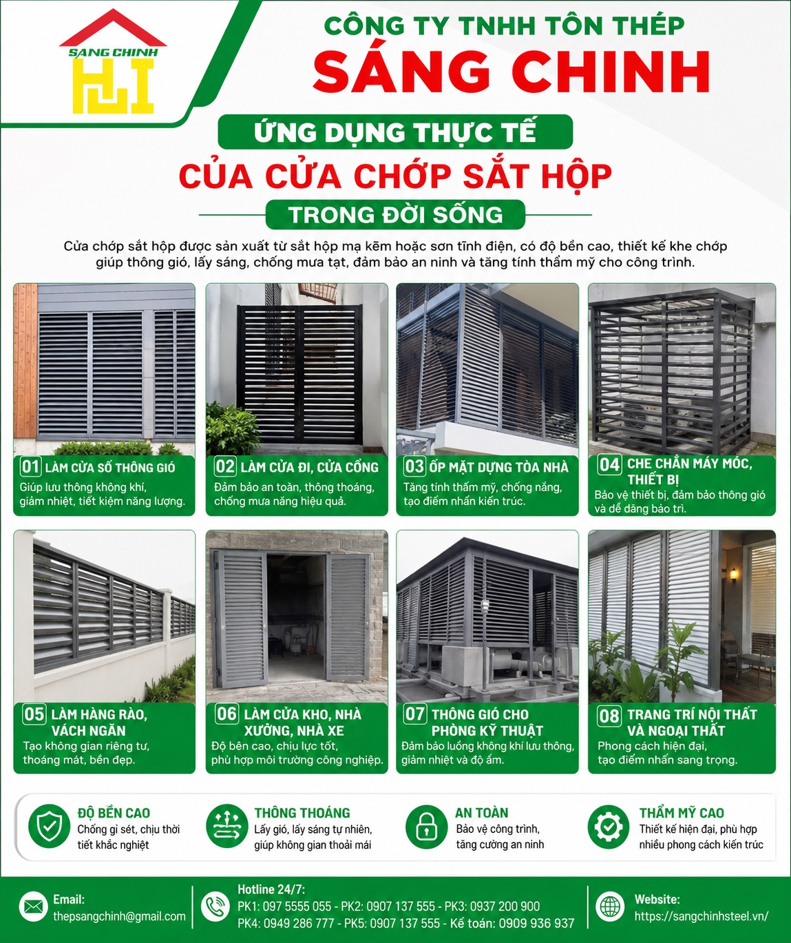 Cửa Chớp Sắt Hộp