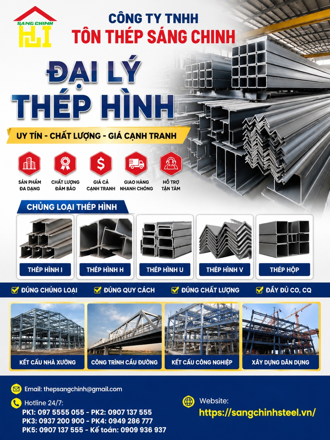 Đại lý thép hình