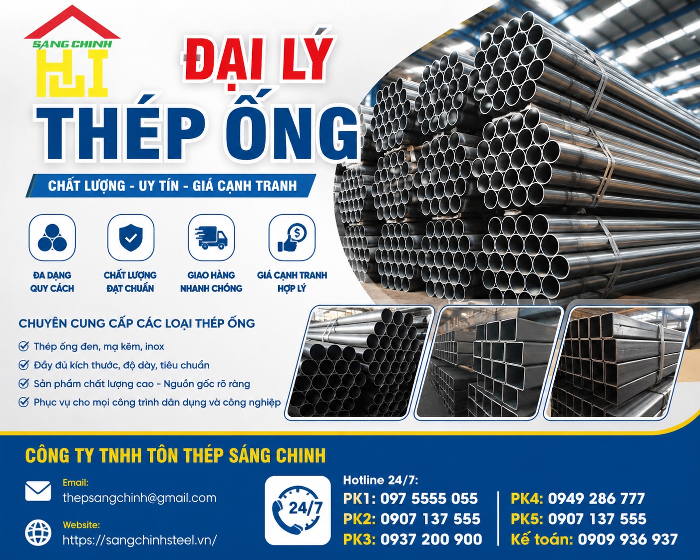 Đại lý thép ống