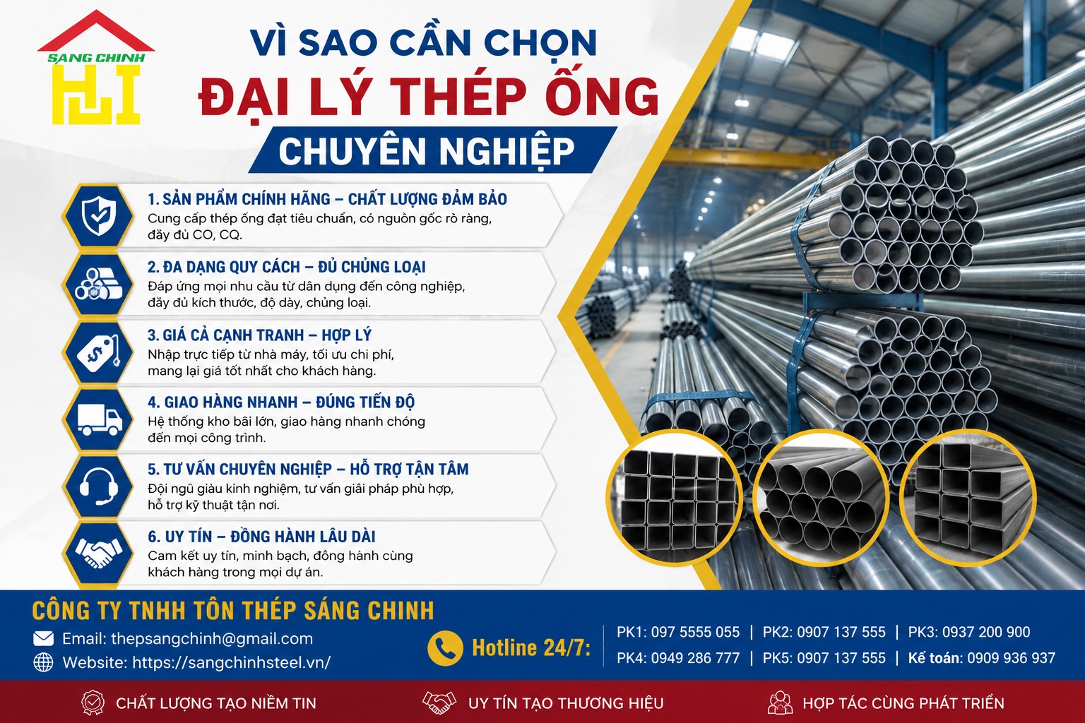 Đại lý thép ống