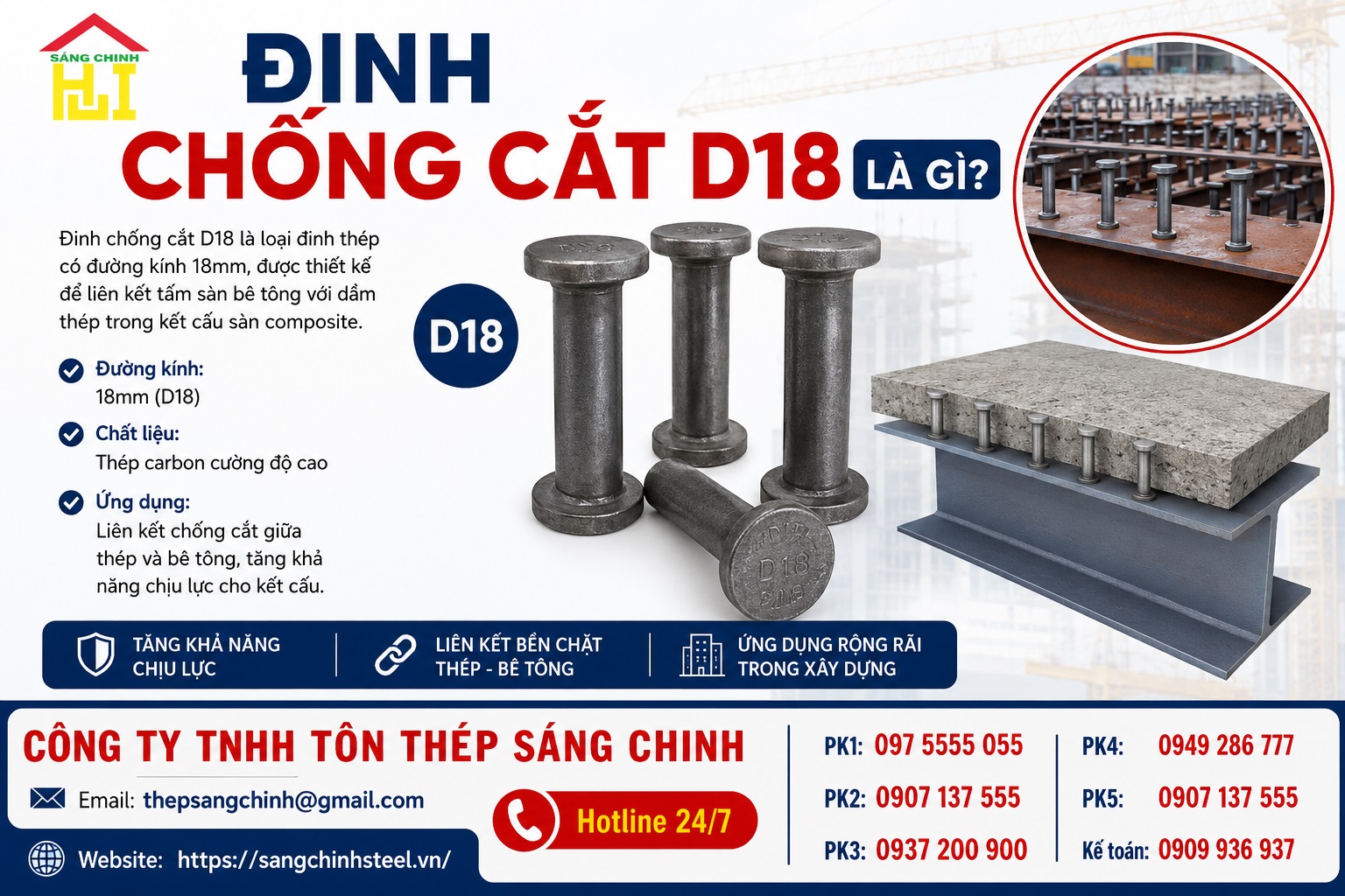 Đinh Chống Cắt D18 Là Gì?