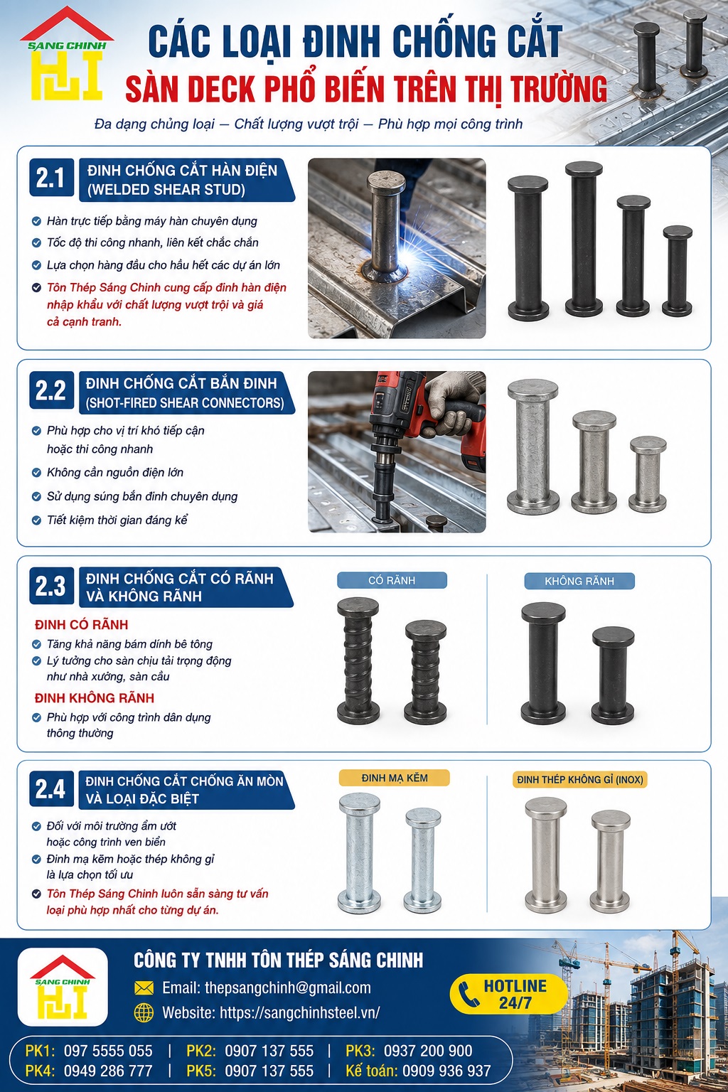 Đinh Chống Cắt Sàn Deck Là Gì?