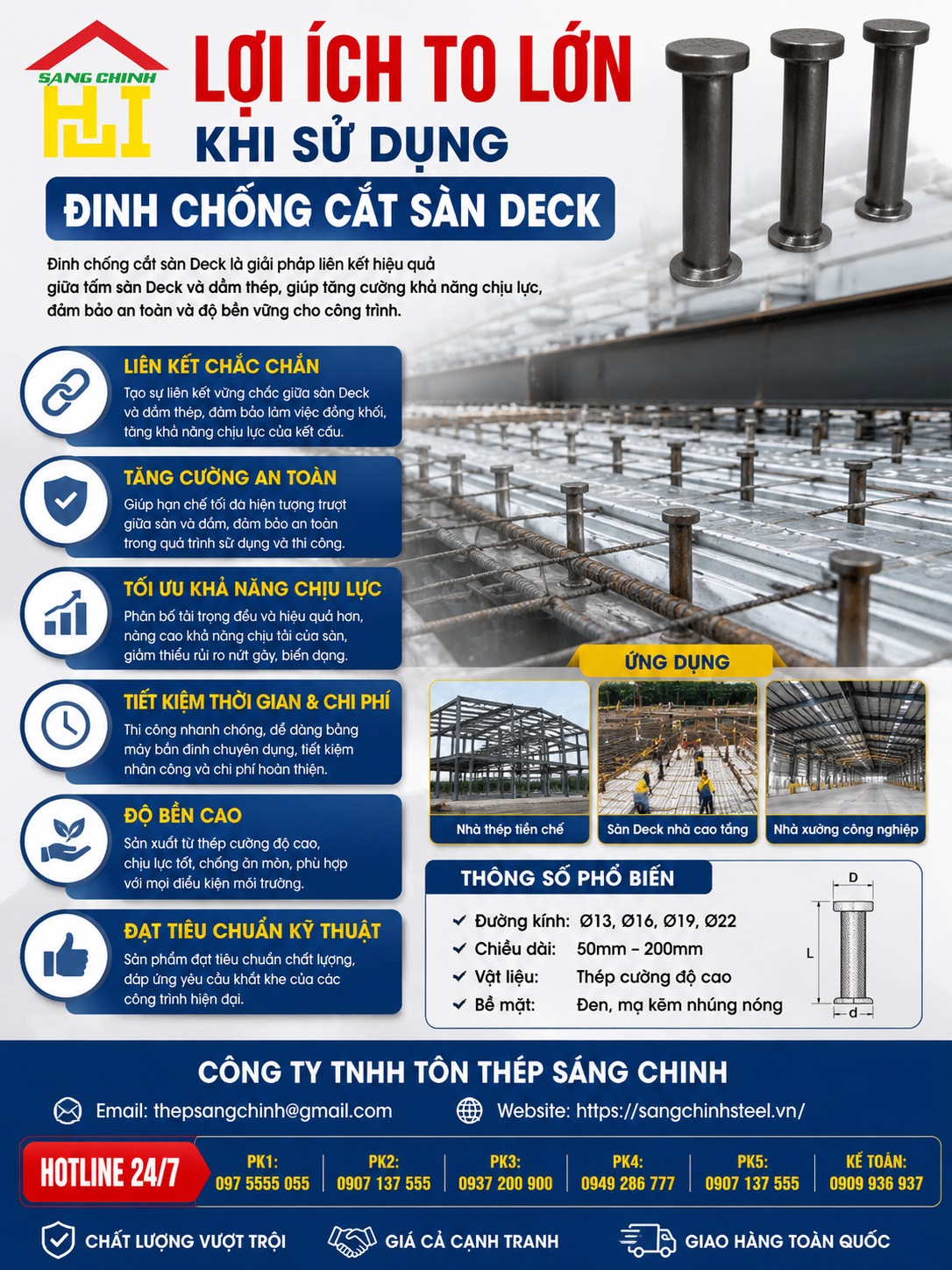 Đinh Chống Cắt Sàn Deck Là Gì?