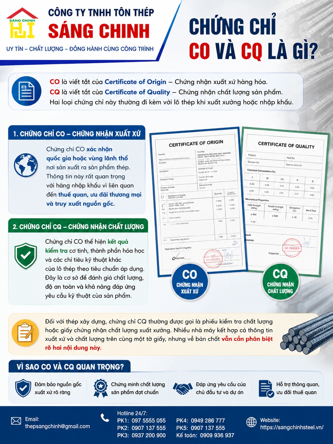 Đọc chứng chỉ CO CQ