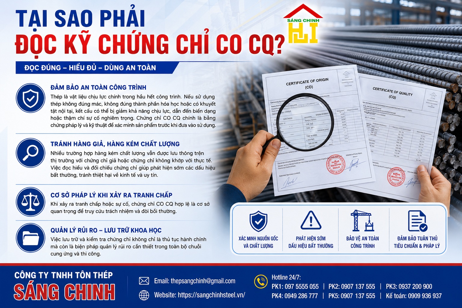 Đọc chứng chỉ CO CQ