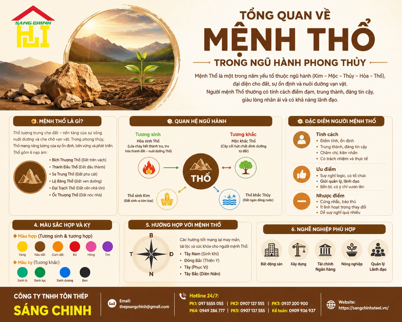 Gia chủ mệnh Thổ hợp hướng nhà nào gia đạo bình an?