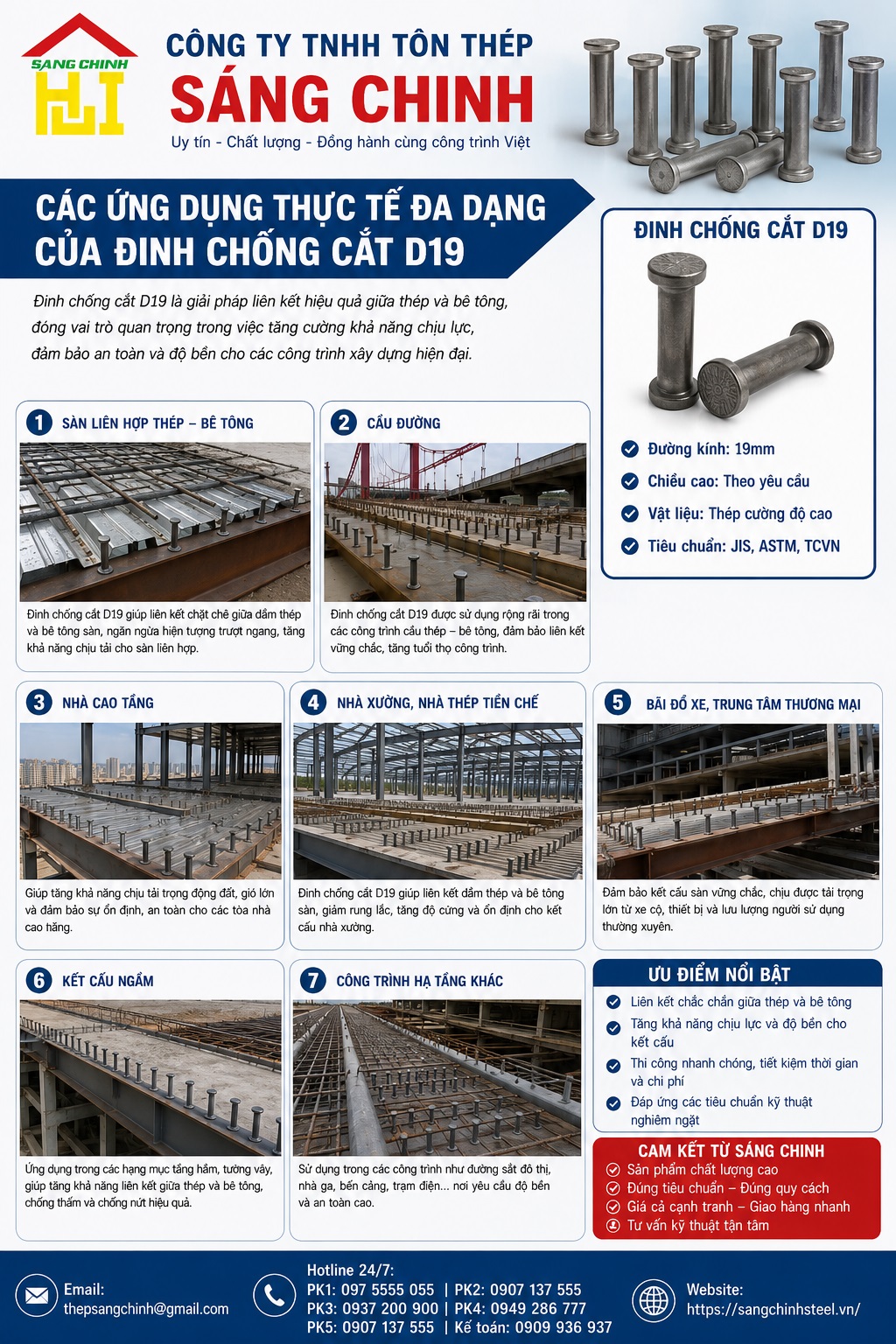 Giá Đinh Chống Cắt D19