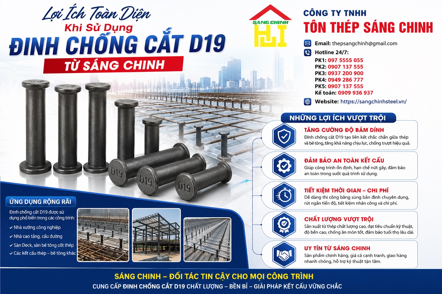 Giá Đinh Chống Cắt D19