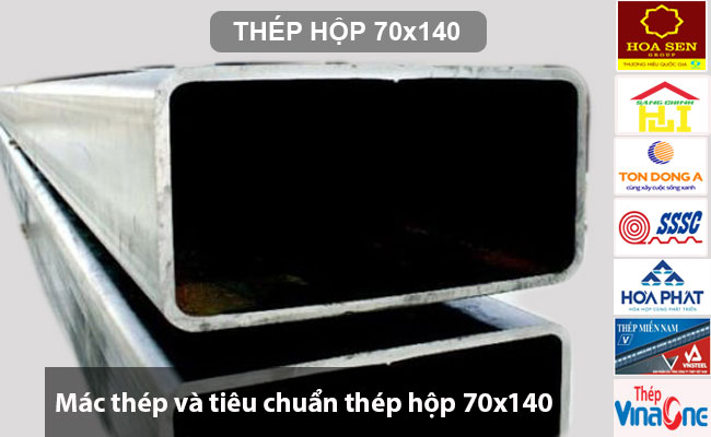 Mác thép và tiêu chuẩn thép hộp 70x140
