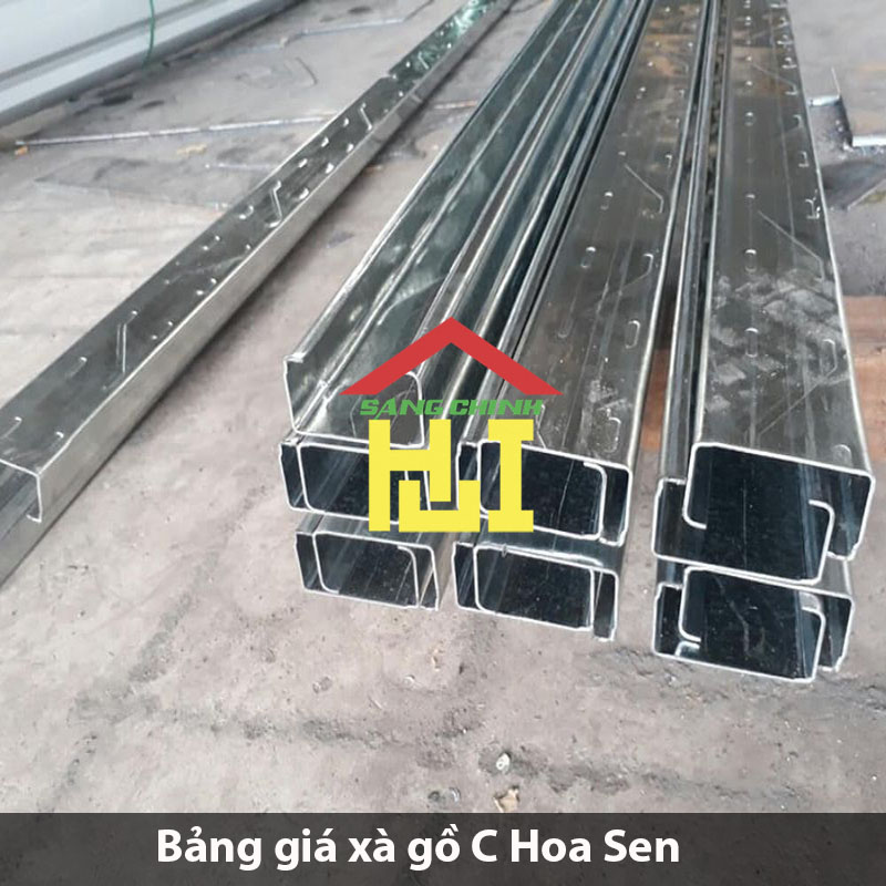 Bảng giá xà gồ C Hoa Sen