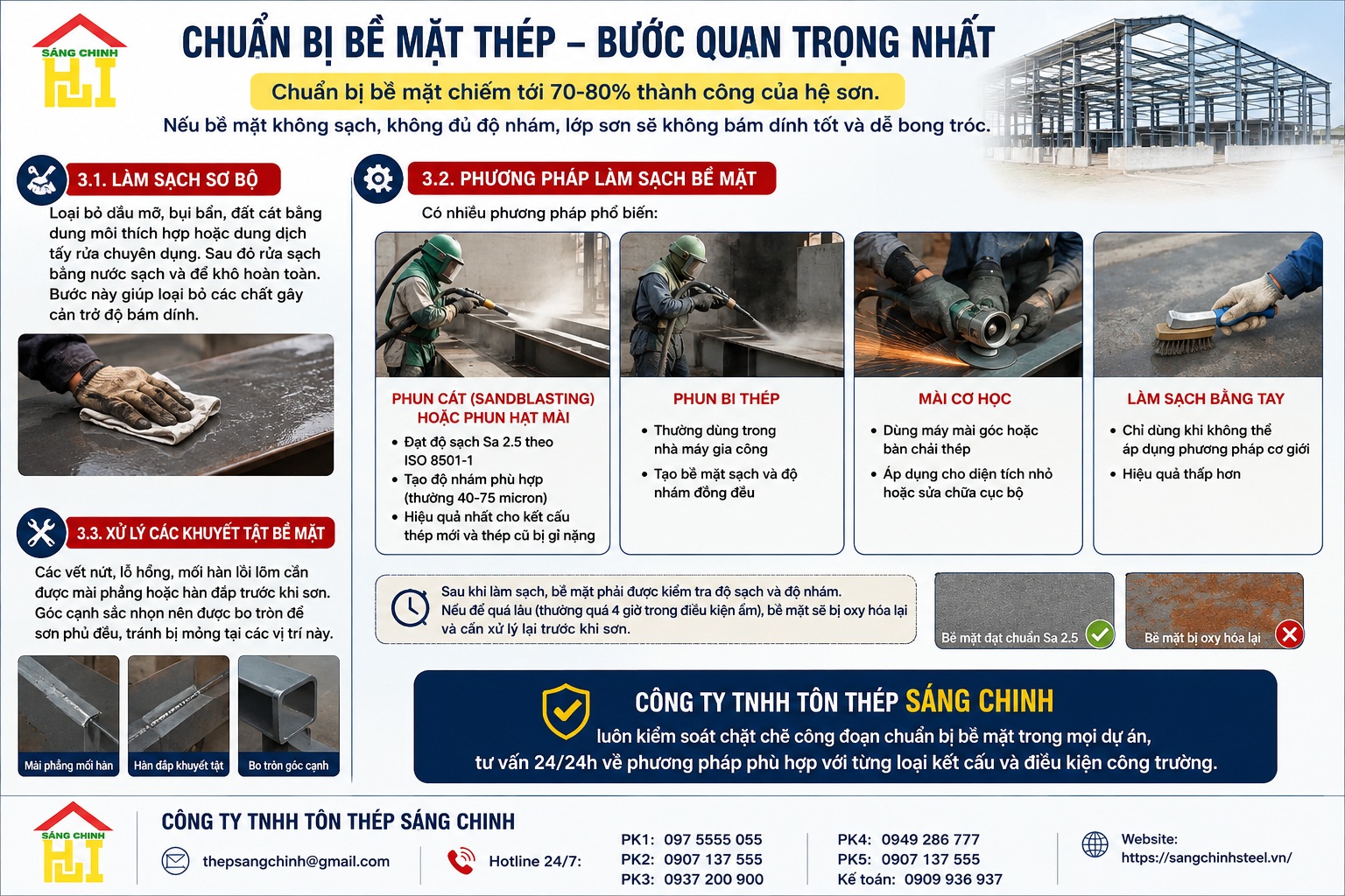 Hướng Dẫn Quy Trình Sơn Kết Cấu Thép Tiêu Chuẩn Từ A Đến
