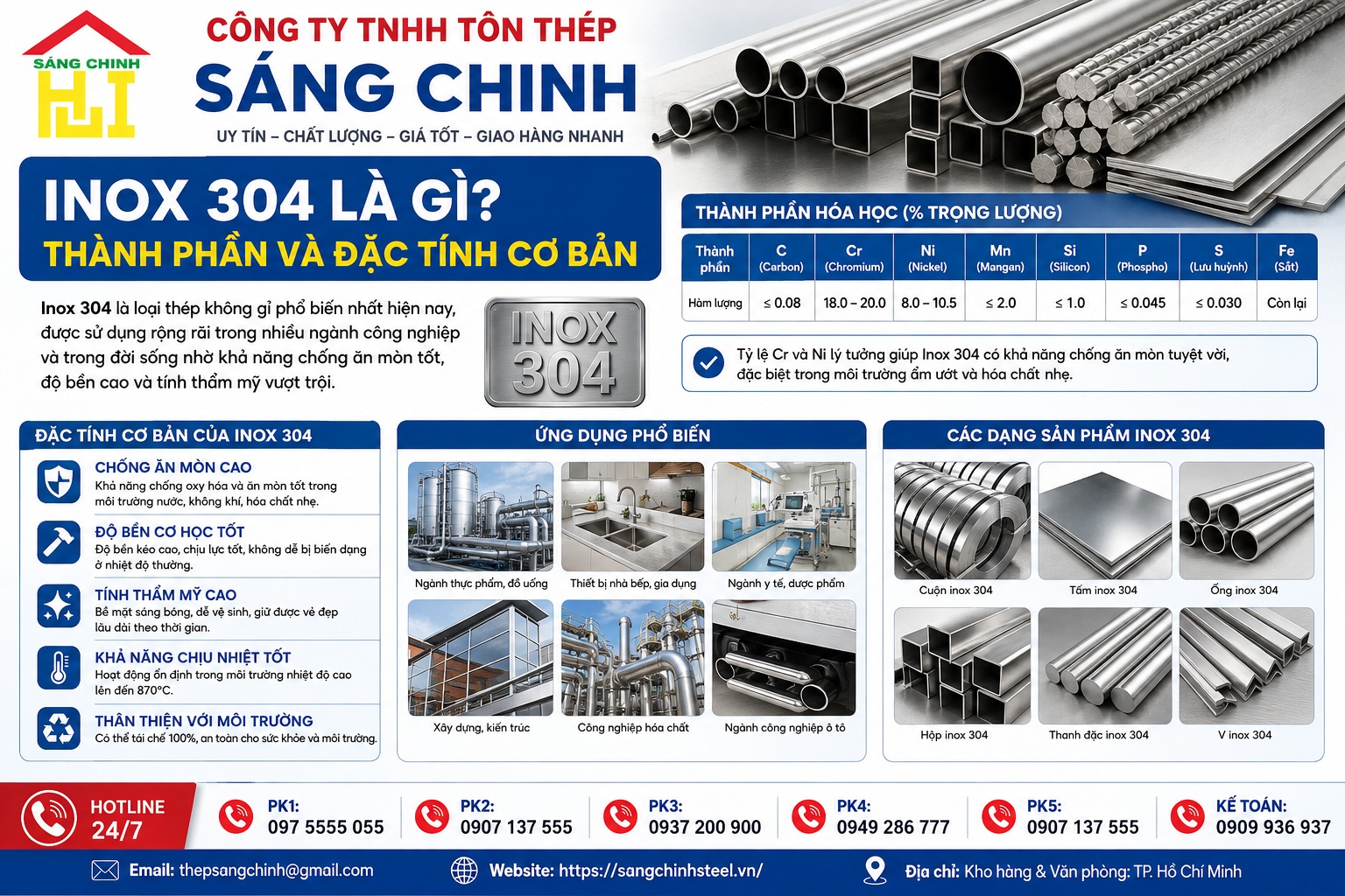 Inox 304 có bị gỉ không