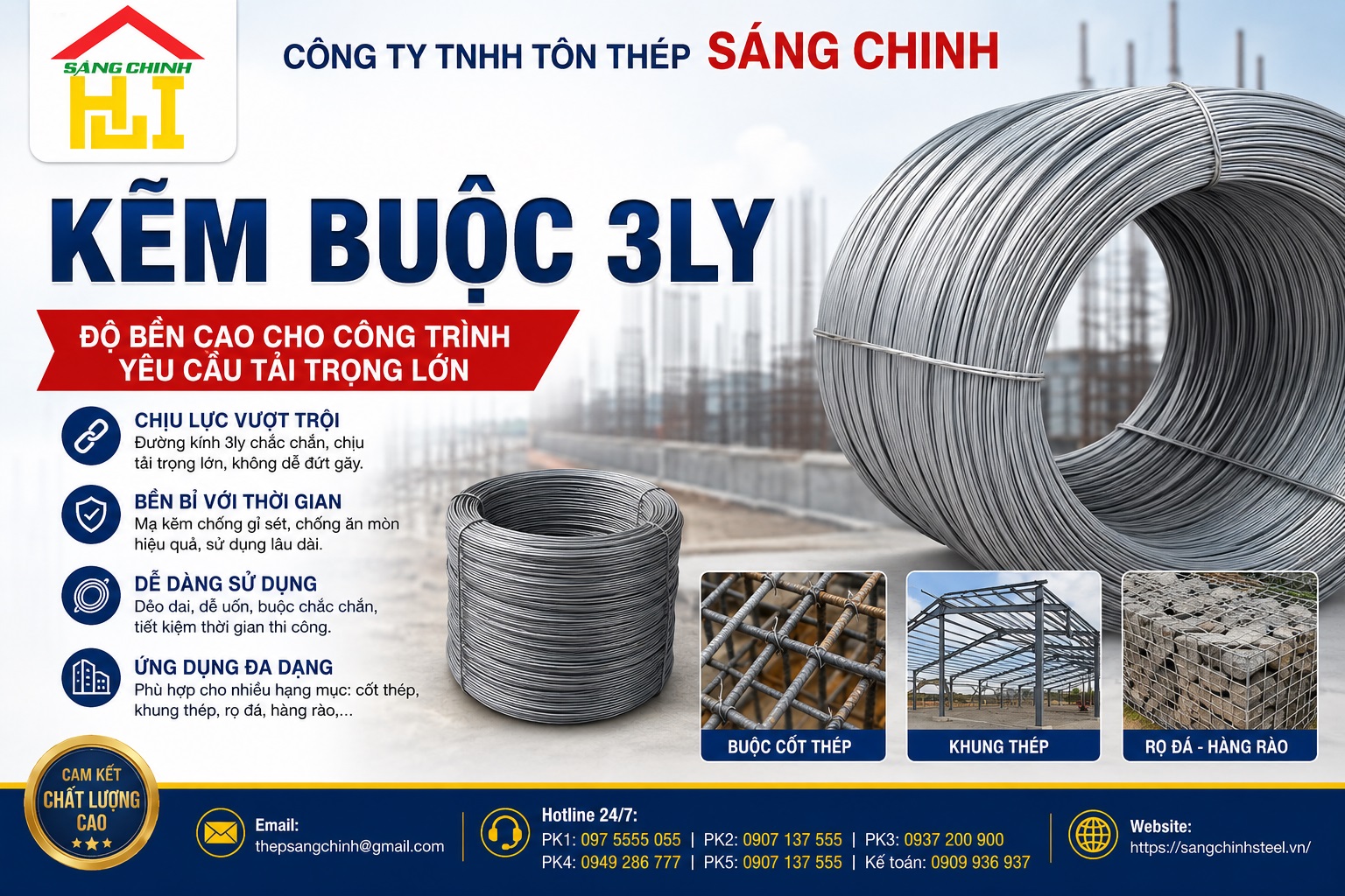 Kẽm buộc 1 ly, 2ly, 3ly, 4ly, 5ly