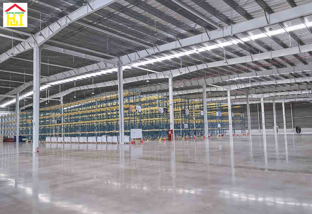 Kết cấu thép trong xây dựng nhà kho bán lẻ