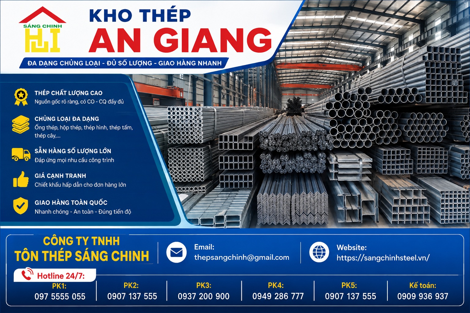 Kho thép An Giang