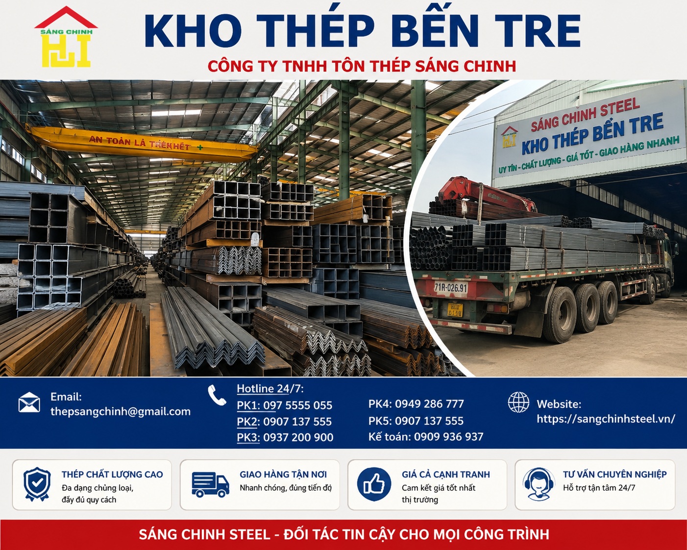Kho thép Bến Tre