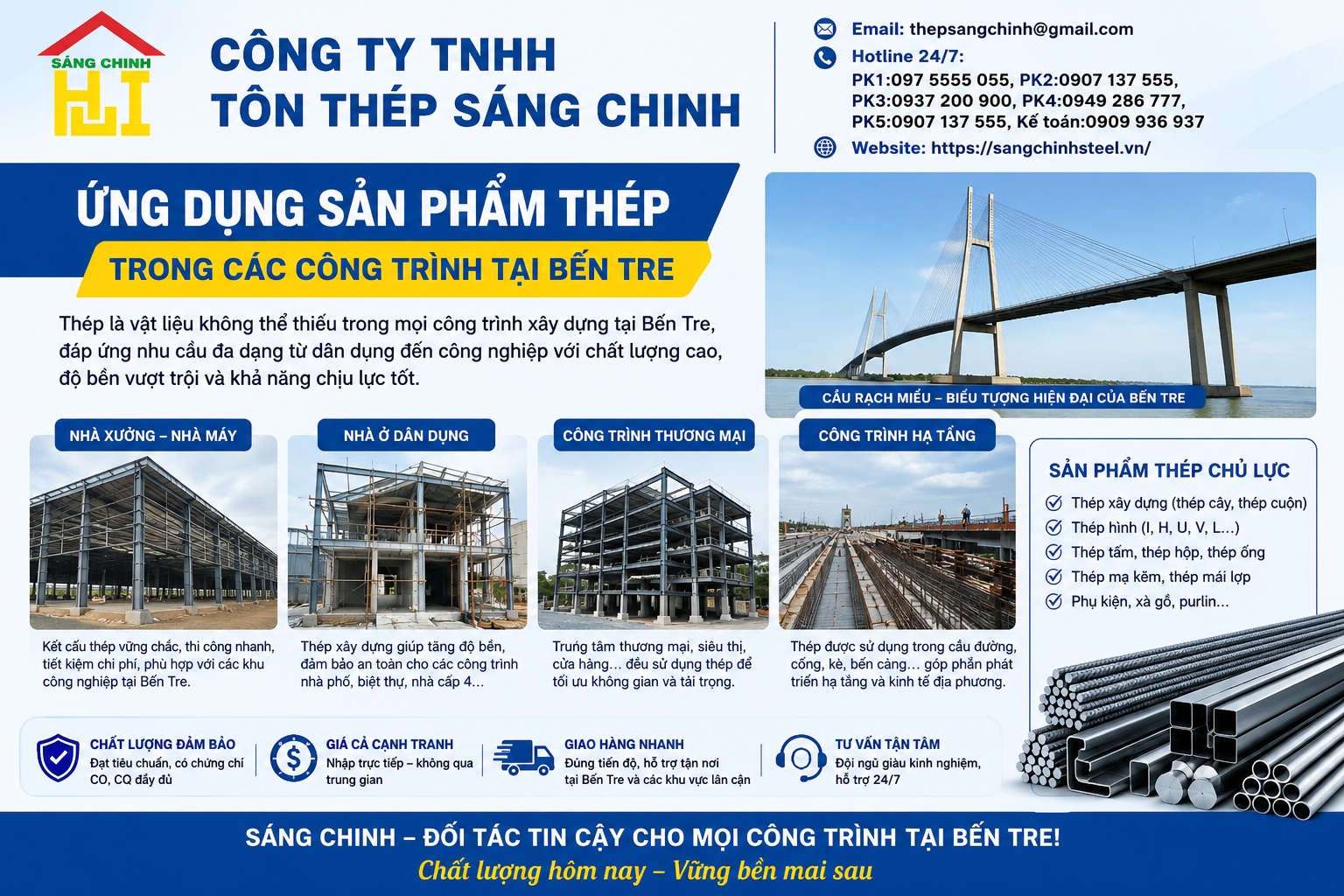 Kho thép Bến Tre