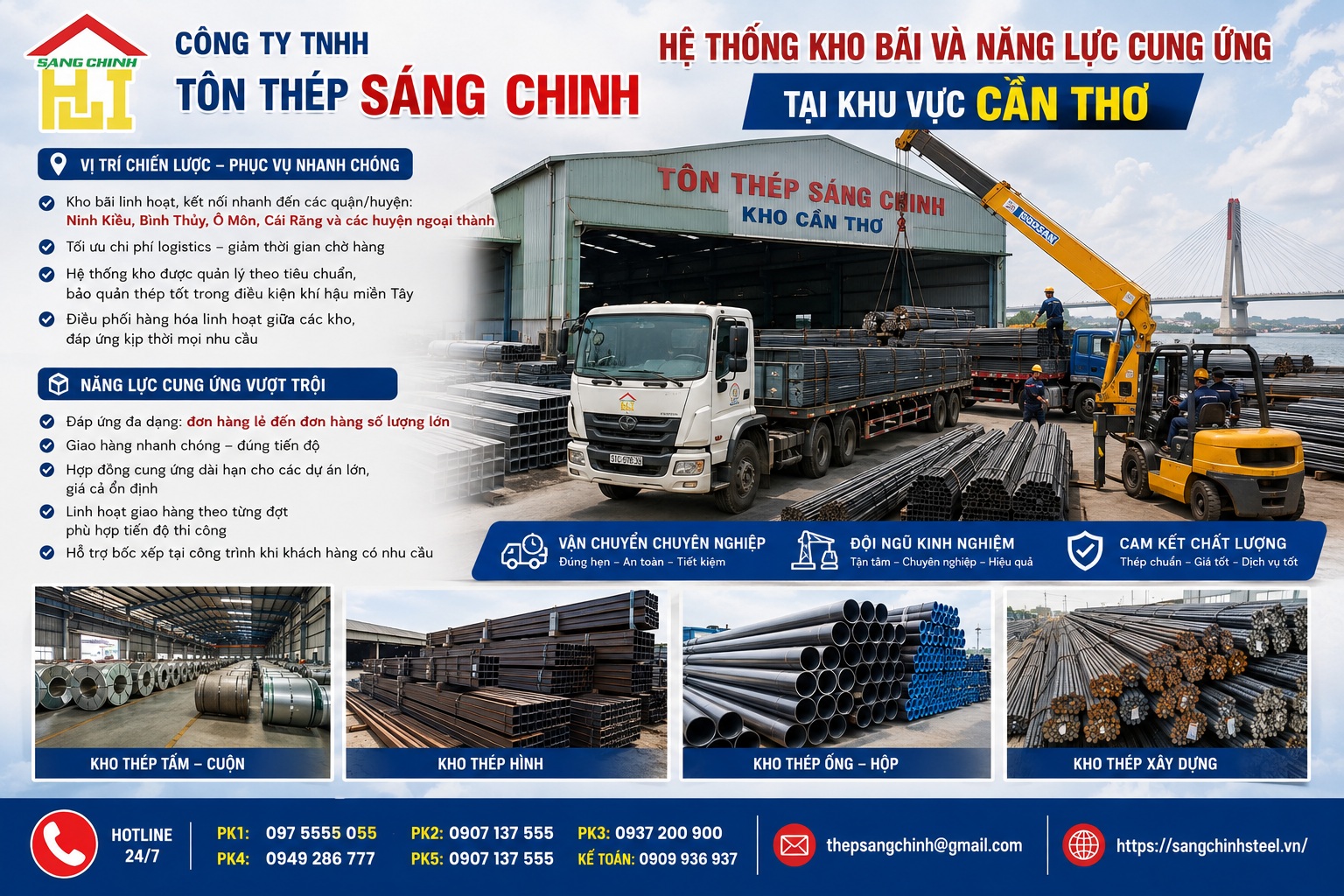 Kho thép Cần Thơ