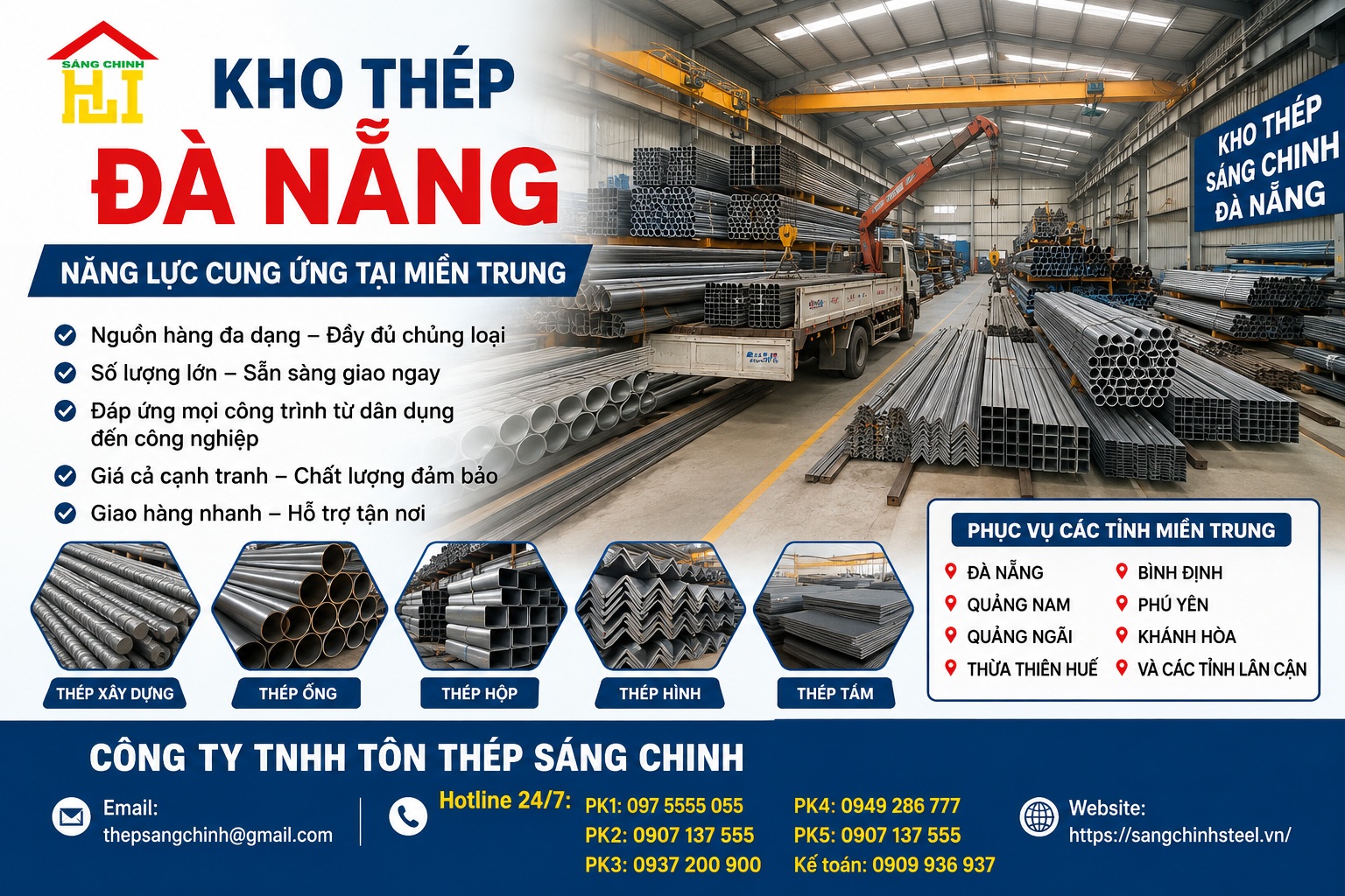 Kho thép Đà Nẵng