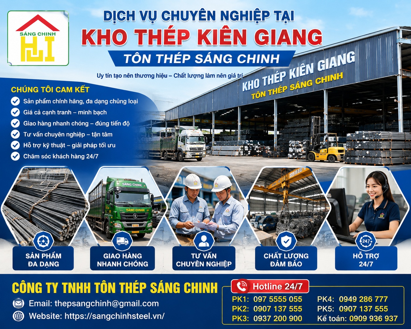 Kho thép Kiên Giang