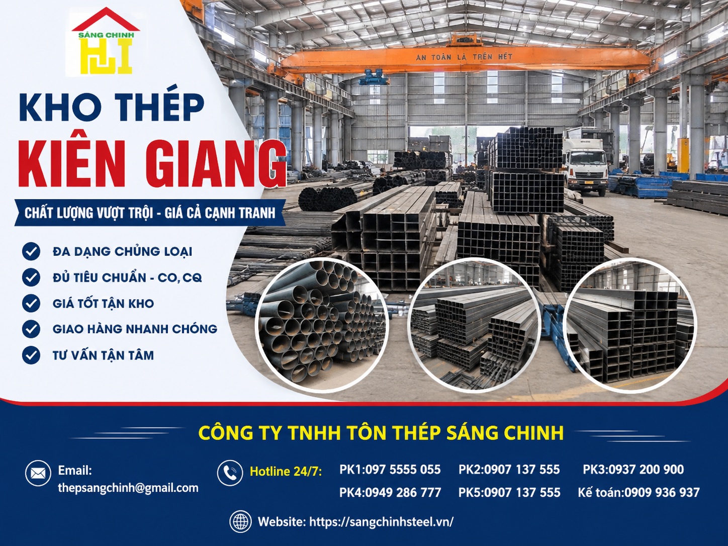 Kho thép Kiên Giang