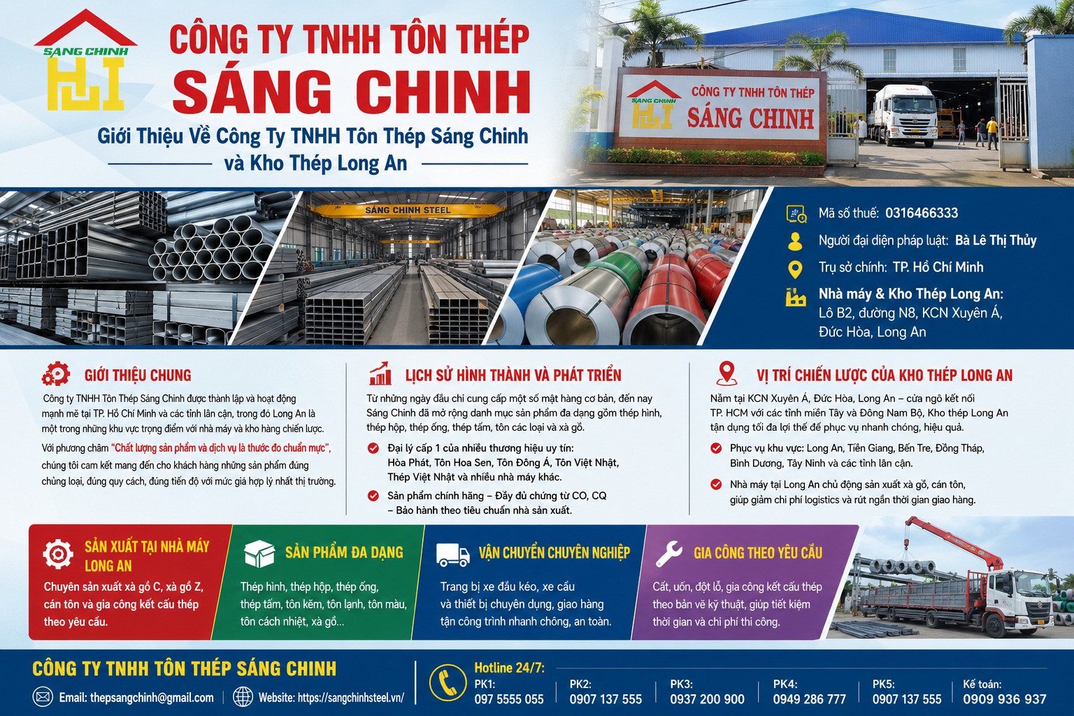 Kho thép Long An