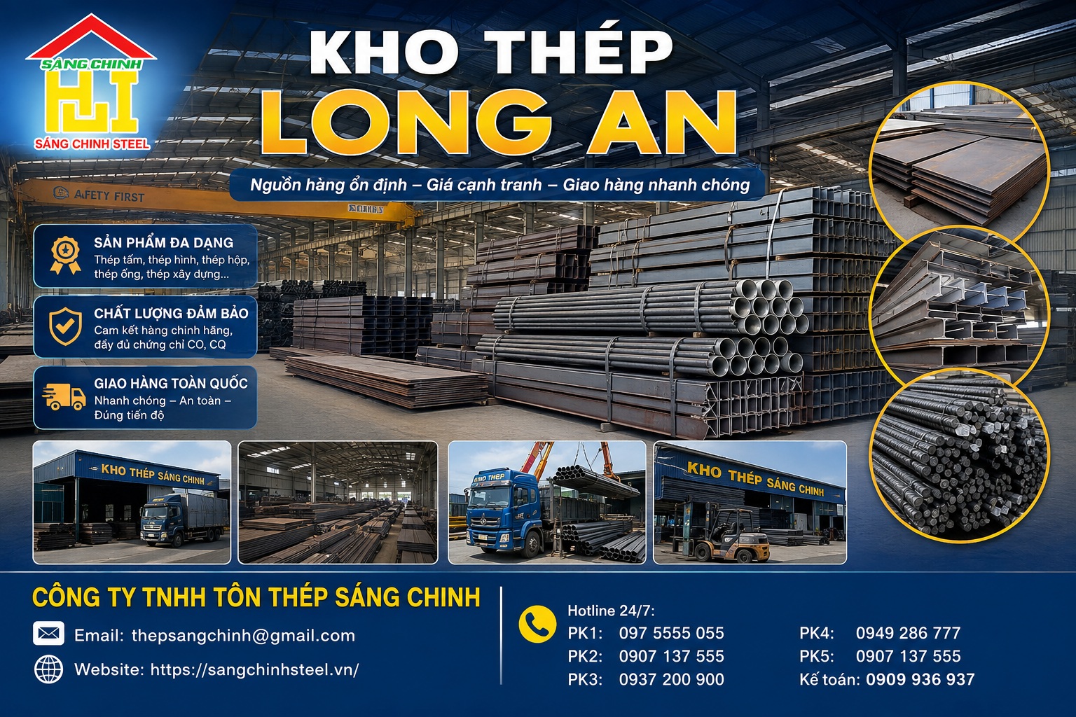 Kho thép Long An