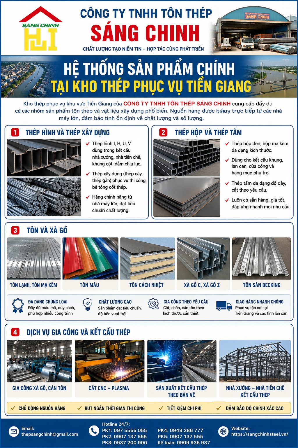 Kho thép Tiền Giang