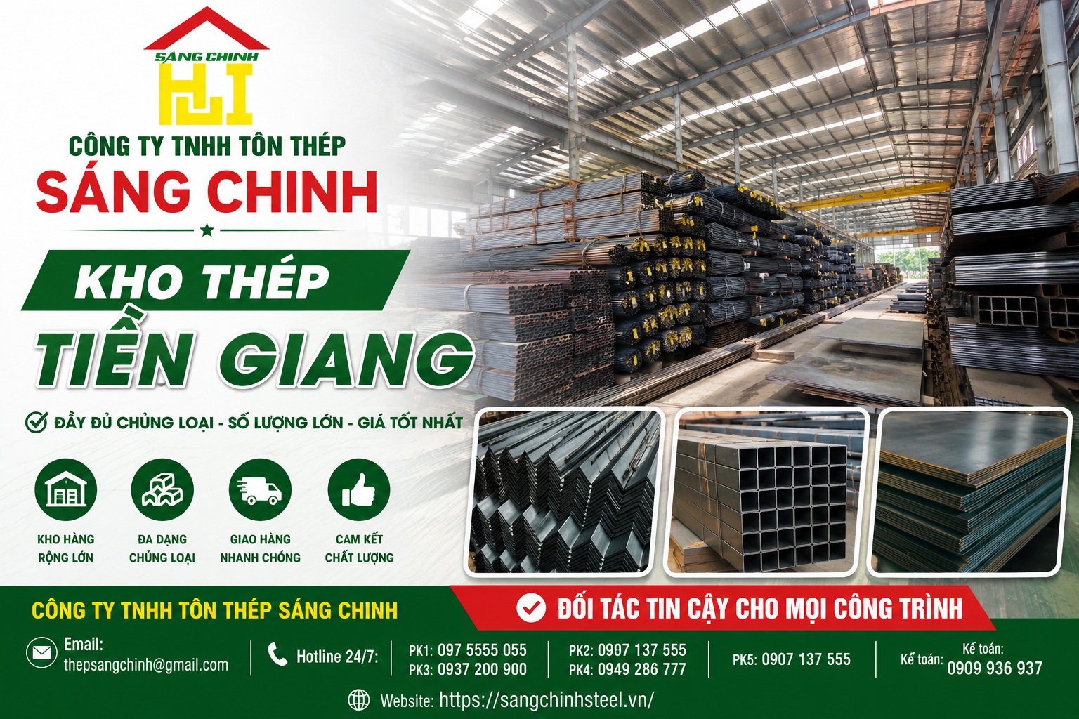 Kho thép Tiền Giang