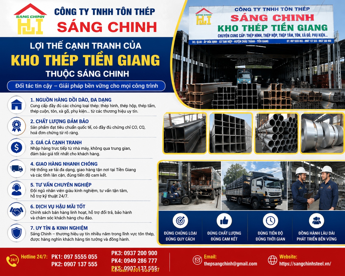 Kho thép Tiền Giang