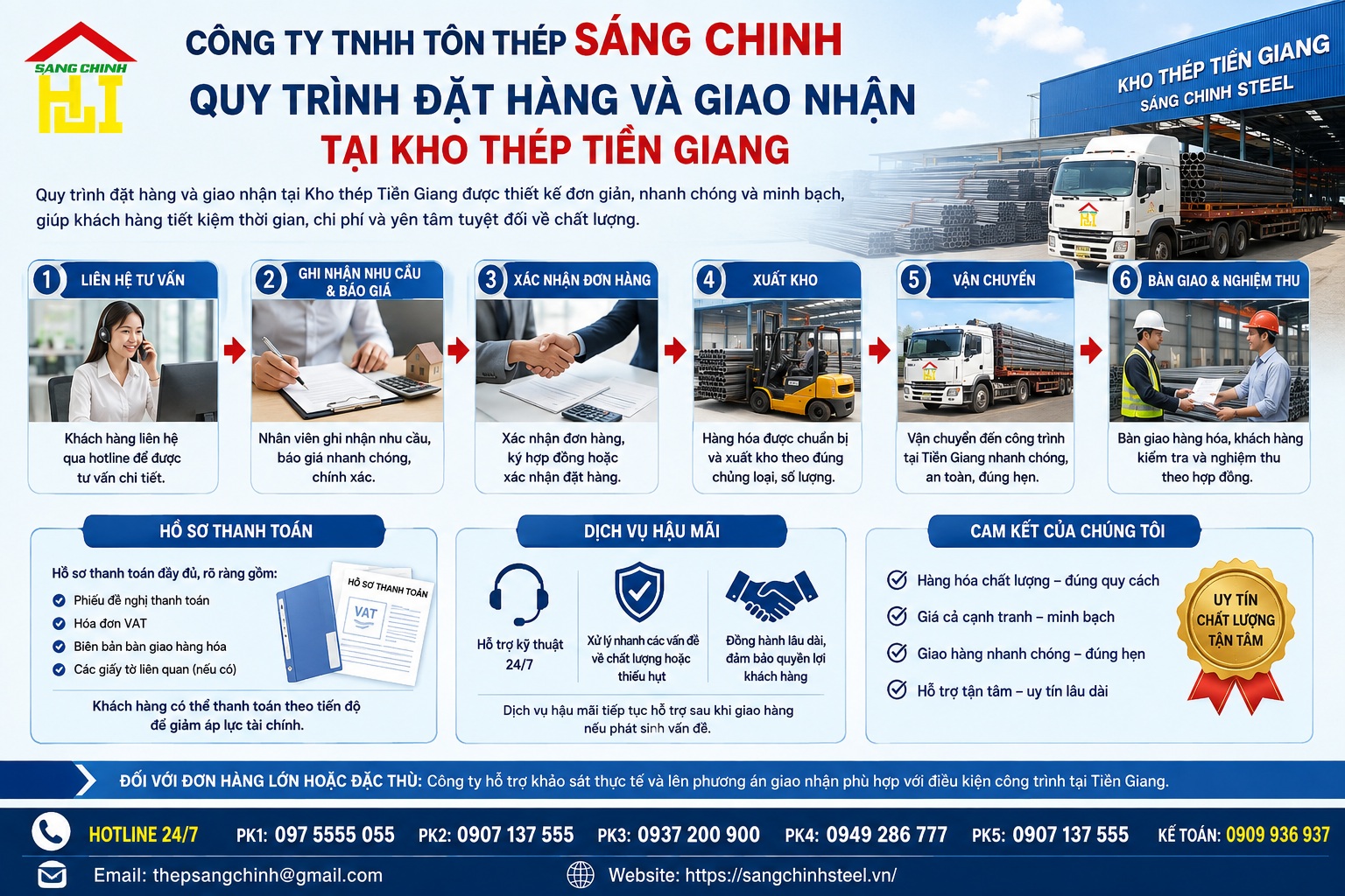 Kho thép Tiền Giang