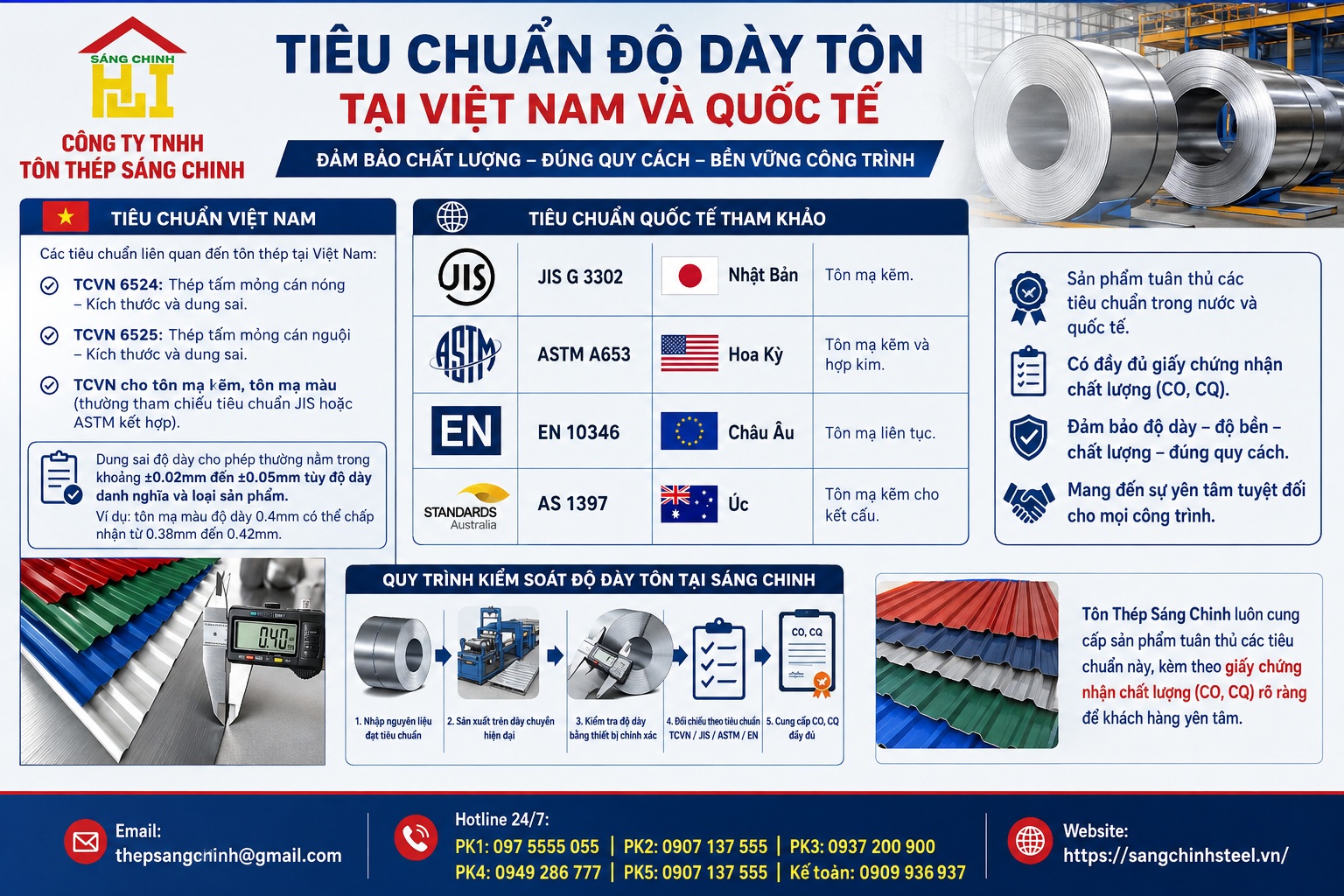 Kiểm tra độ dày tôn