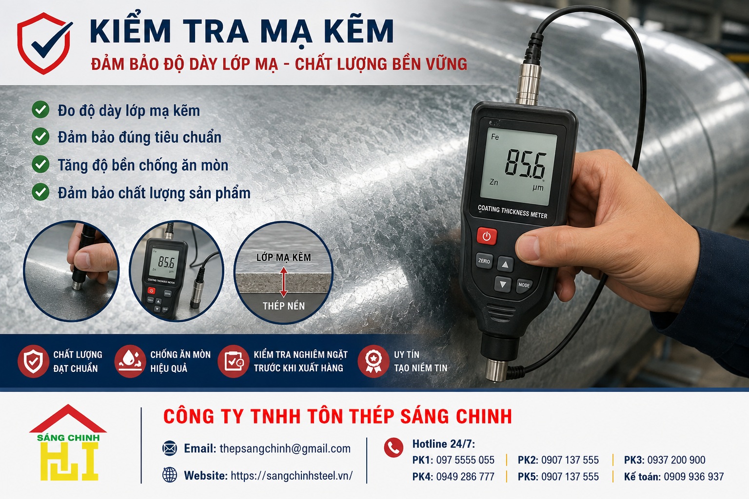 Kiểm tra mạ kẽm