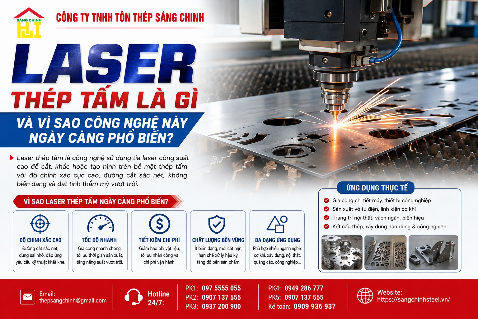 Laser thép tấm