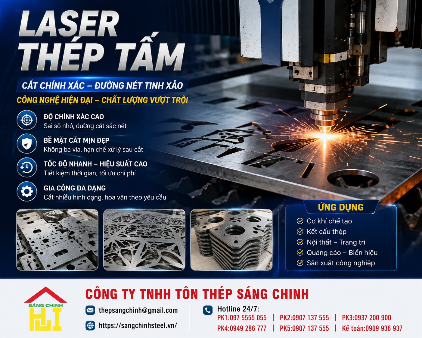 Laser thép tấm