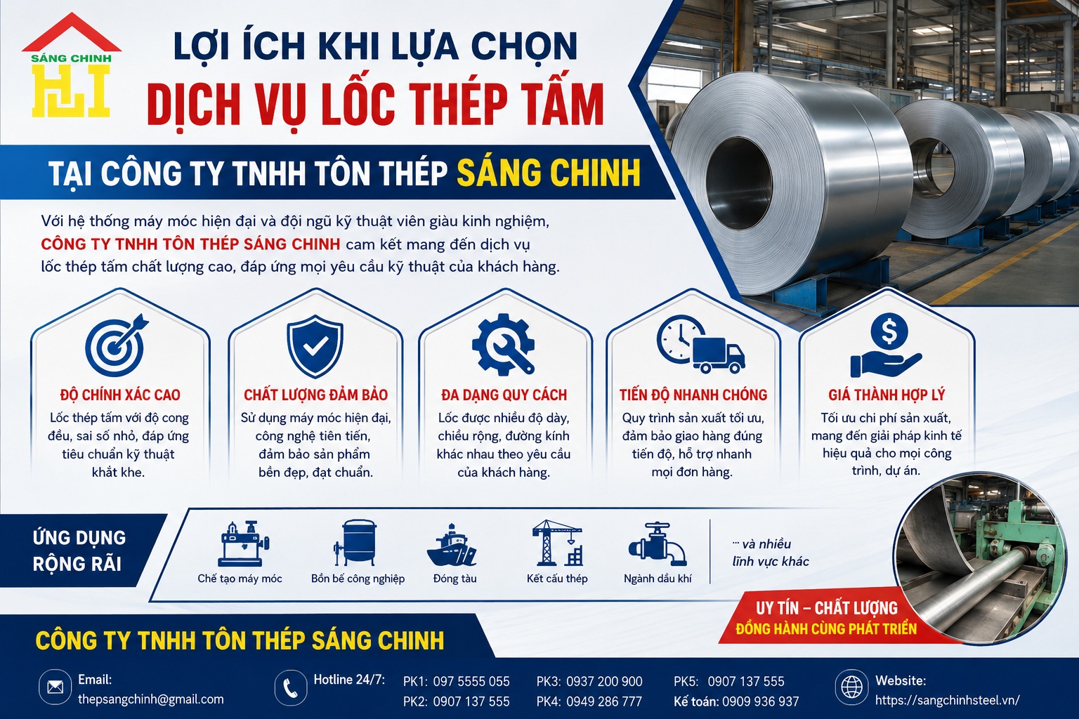 Lốc thép tấm