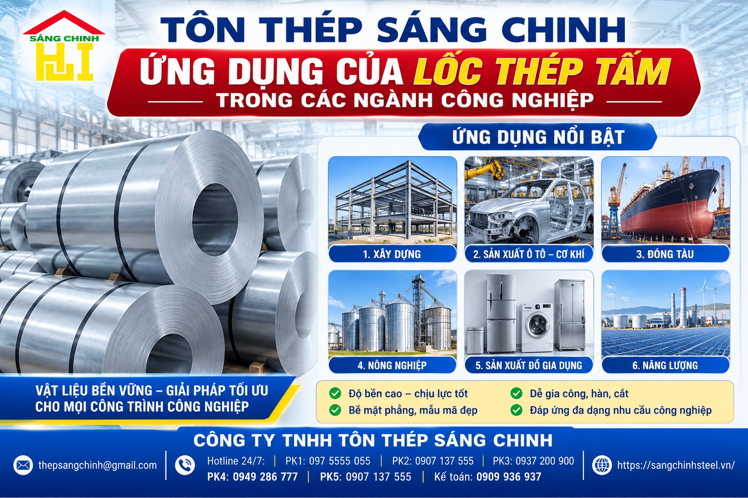 Lốc thép tấm