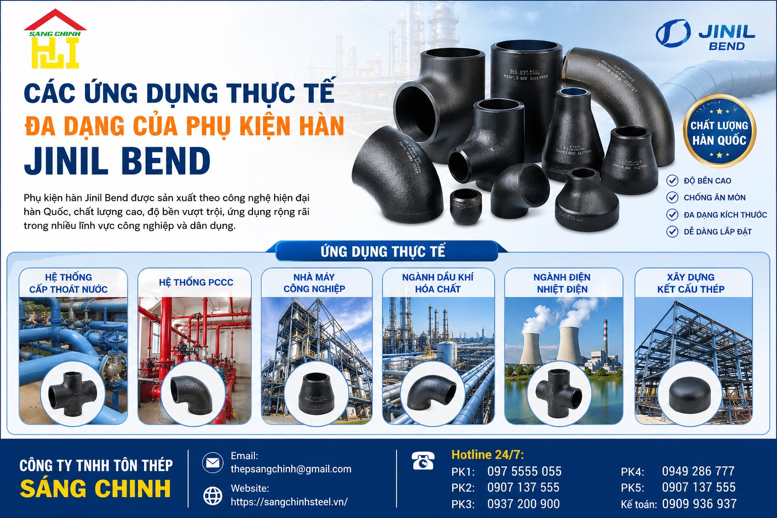 Lơi hàn đen Jinil bend (Dybend) – Hàn Quốc