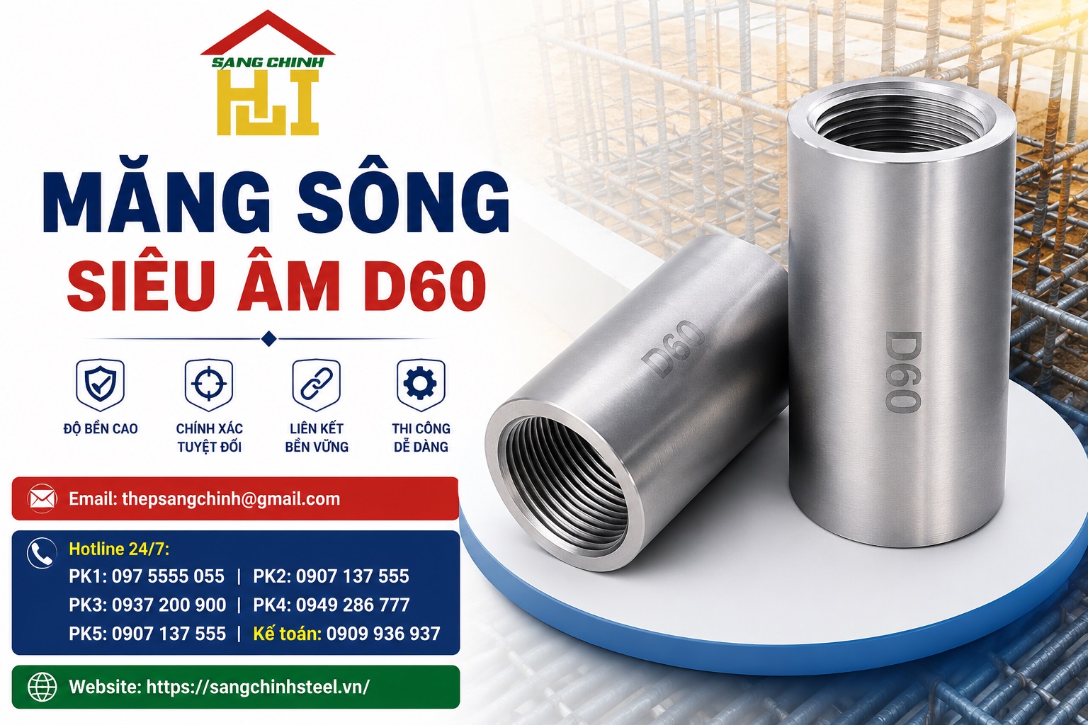 Măng Sông Siêu Âm D60