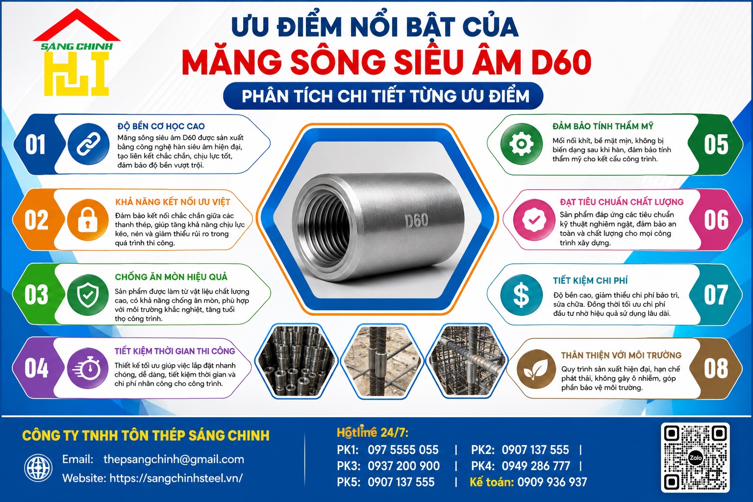 Măng Sông Siêu Âm D60