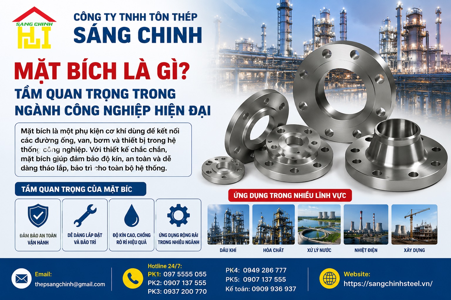 Mặt bích gia công theo đơn đặt hàng