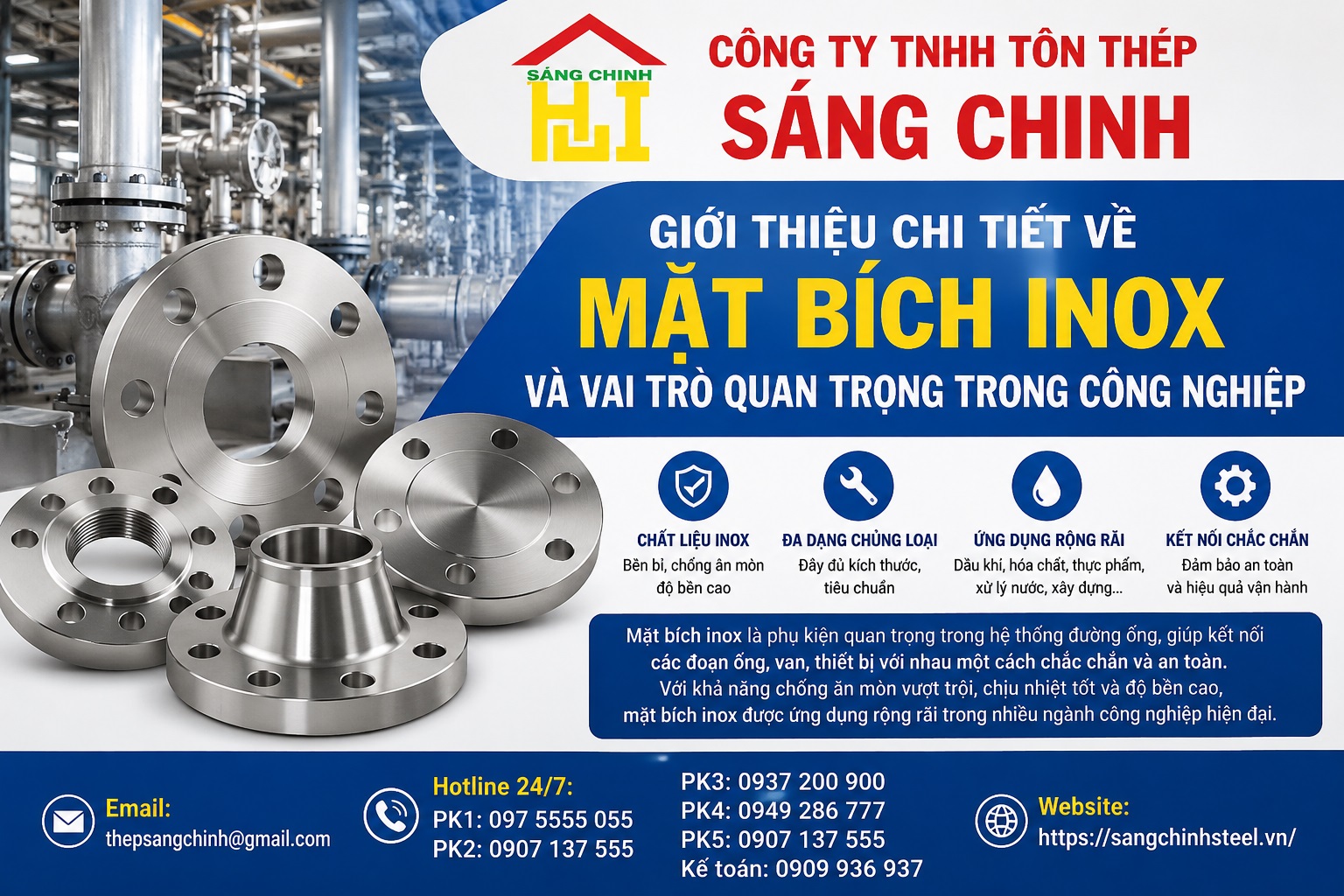 Mặt Bích INOX SUS304/316/201