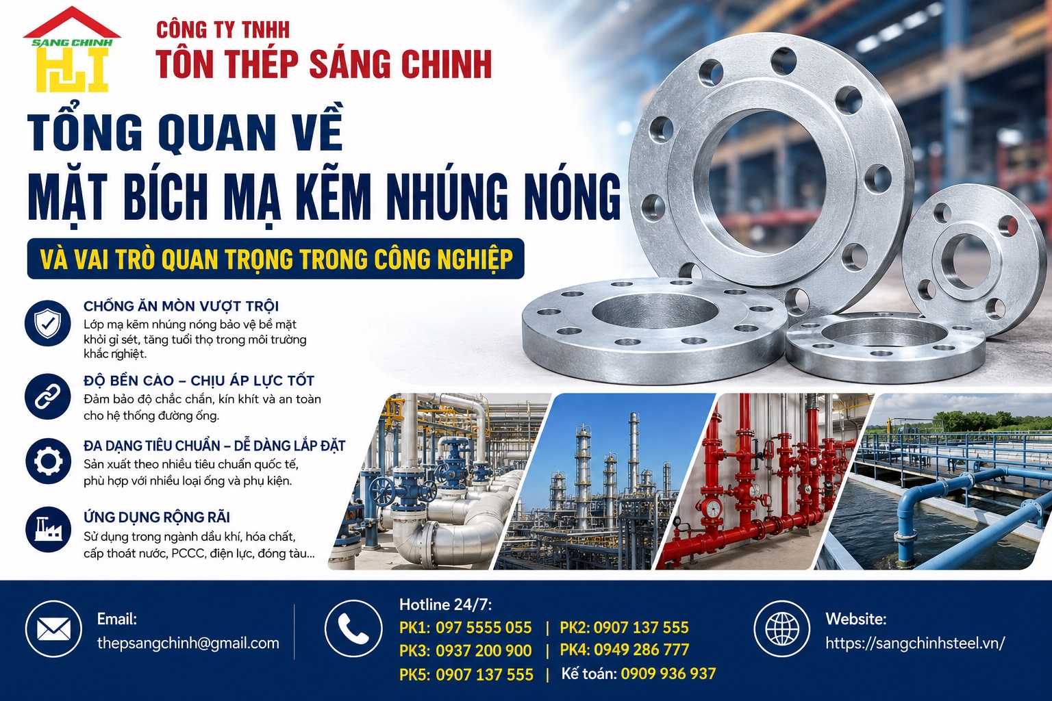 Mặt Bích Mạ Kẽm Nhúng Nóng