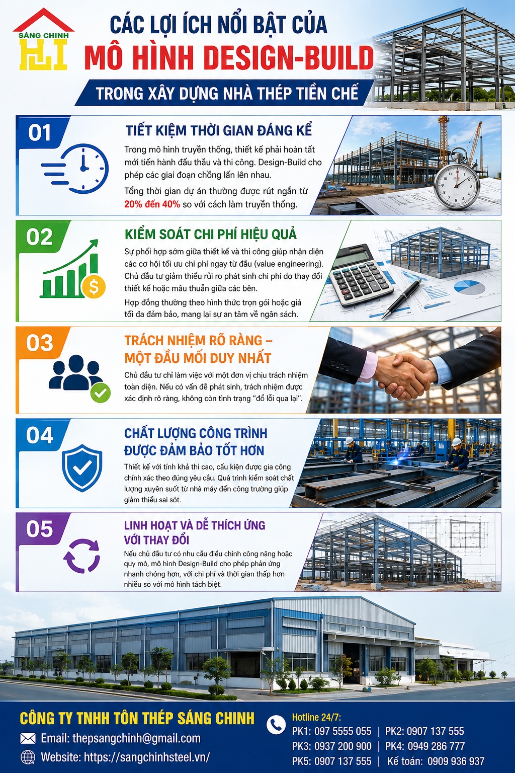 Mô hình Design-build là gì? Giải pháp cho xây nhà thép tiền chế