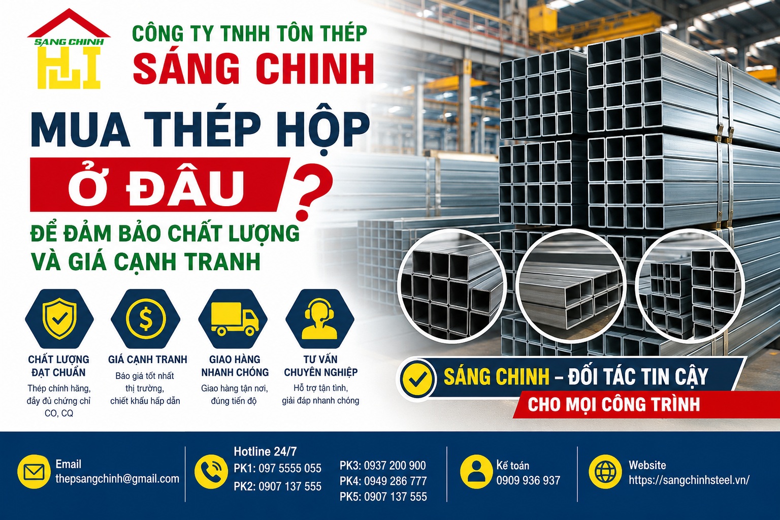 Mua thép hộp ở đâu?