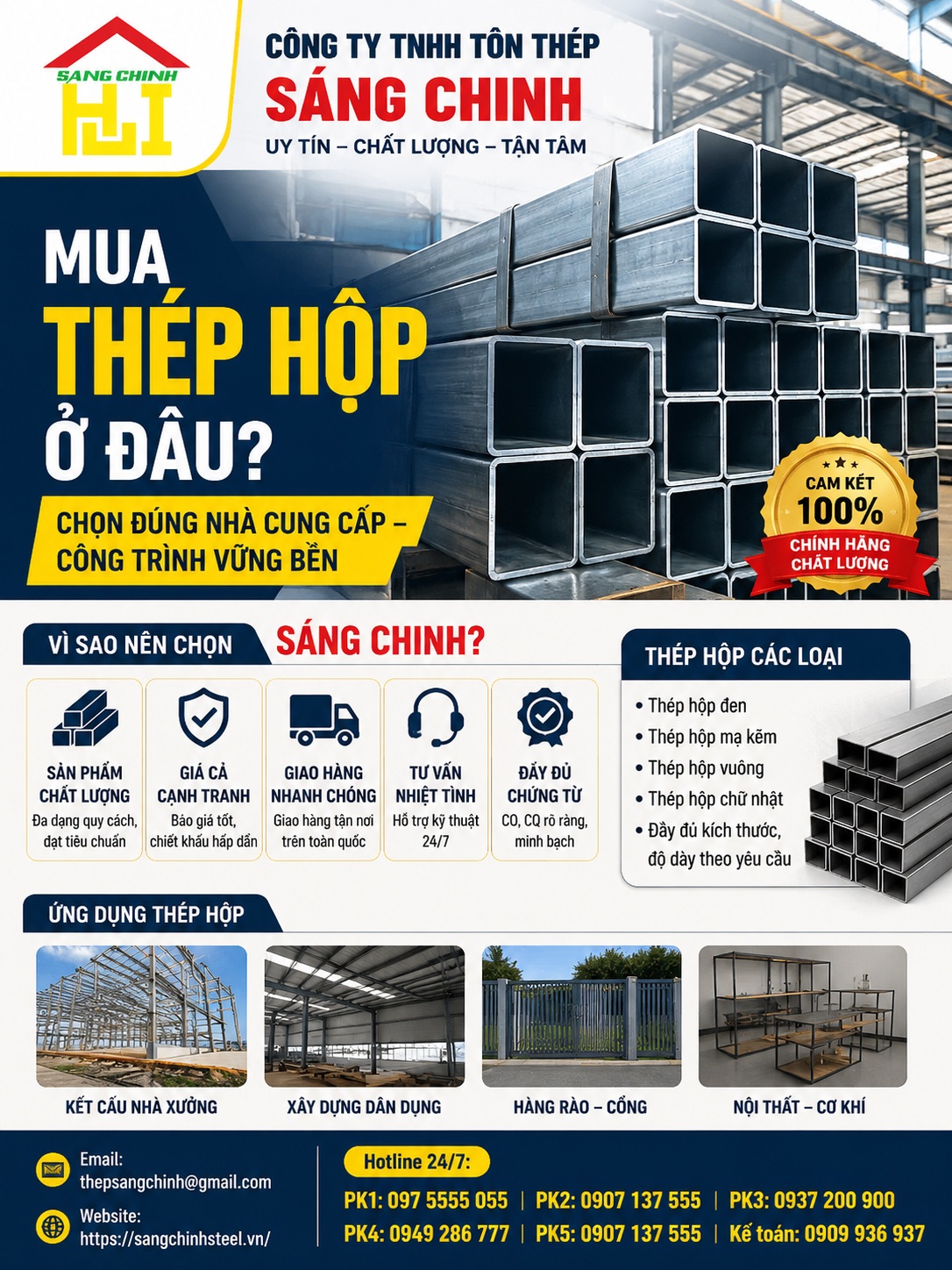 Mua thép hộp ở đâu?
